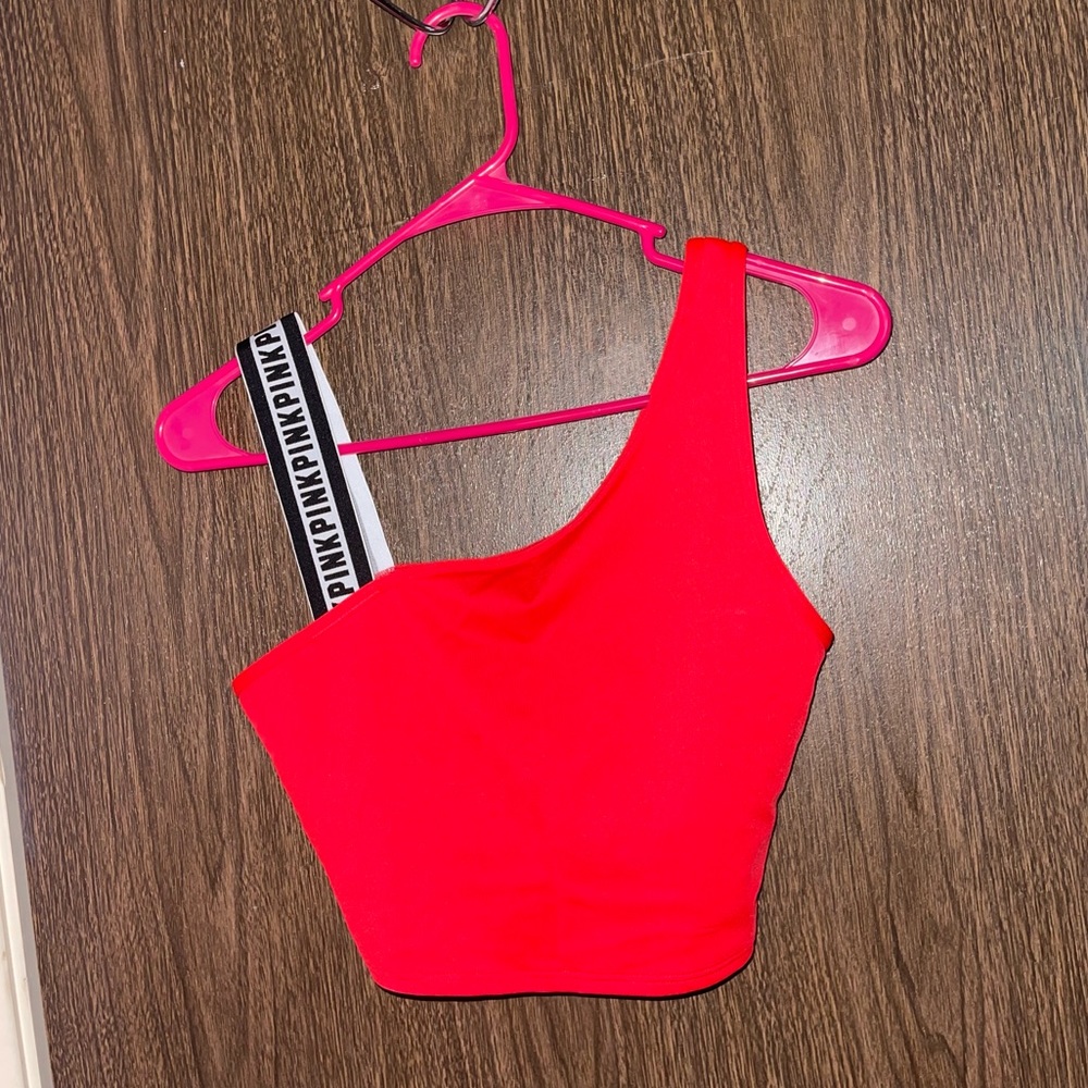 Pink Victoria secret size S/M crop top/workout top